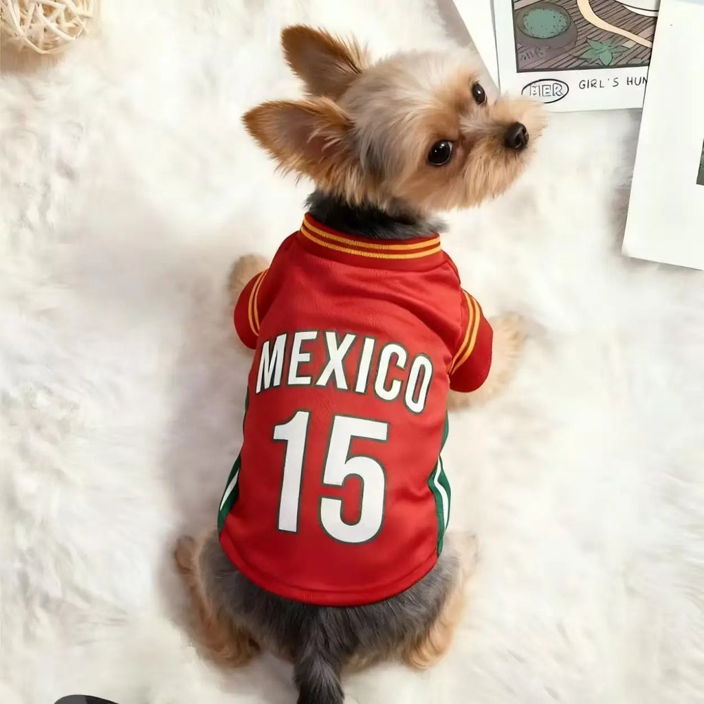Breathable Pet Basketball Jersey, Summer Comfort Shirt for Small Medium Dogs, Stylish Dog Clothes, Puppy Clothes, Ideal for Active Pets